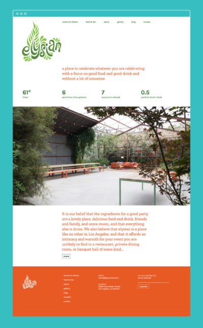 Elysian homepage