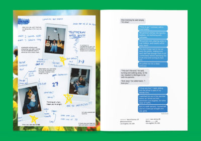 Social Distancezine Spread – Tess O'Connor and Jess Jaime