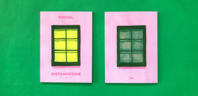 Social Distancezine frotn and back cover